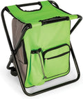 CAMPING STOOL BACKPACK COOLER GREEN