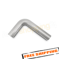 Vibrant 1.5in O.D. T304 SS 90 deg Mandrel Bend 4in x 12in leg lengths (1.5in Centerline Radius)