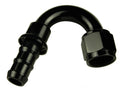 10 150 DEGREE AN/JIC HOSE END PUSH LOCK BLACK