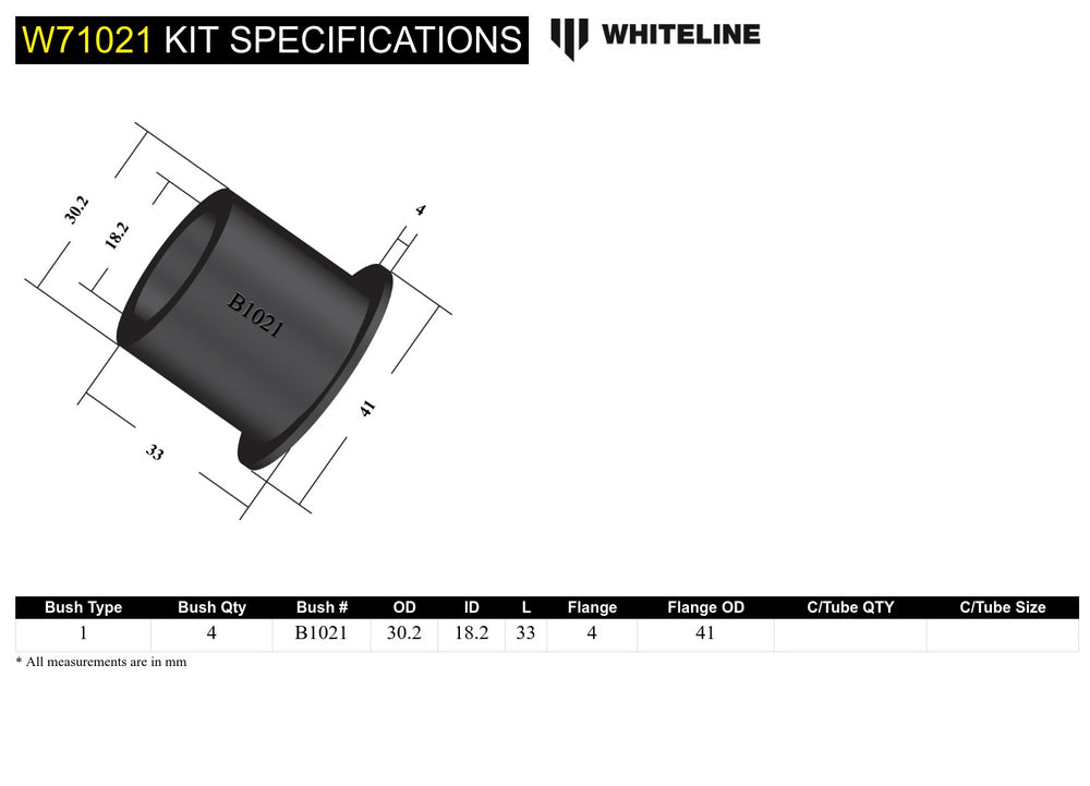 SPRING EYE REAR AND SHACKLE BUSHING 8292 ISUZU