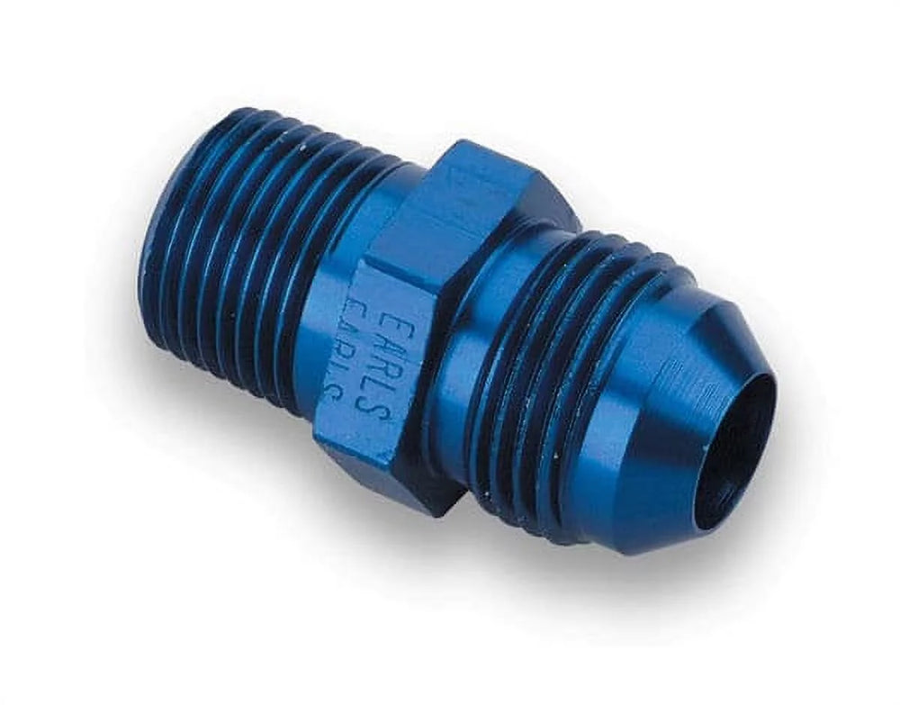 Adapter: Union-Male, A.N. to A.N. adapter; -20; blue; aluminum