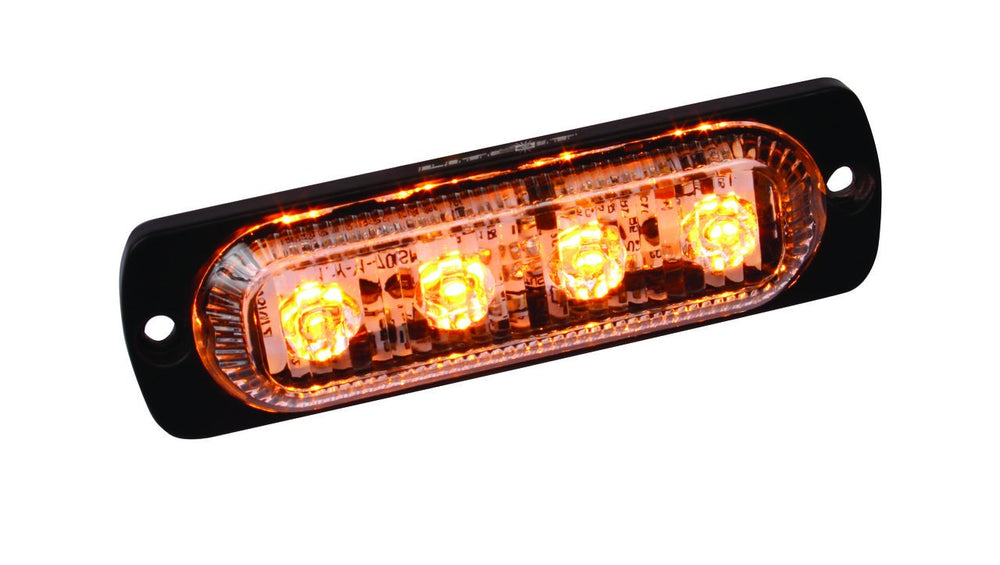 WHITE LED ULTRA SLIM STROBE 4WATT CREE 320 LUMENS 3.75IN LONG 19 FLASH PAT