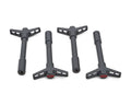 CHEVY & BOWTIE EMBLEM WING NUTS SHARK GRAY 4PER PACKAGE