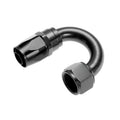 08 180 DEGREE FEMALE ALUMINUM HOSE END RED&BLUE