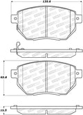 PREMIUM SEMI-METALLIC BRAKE PADS WI
