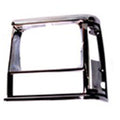 Head Light Bezel Left Black/Chrome Fits The Driver Side Of 91-96 Cherokee XJ And 91-92 Comanche MJ OMIX