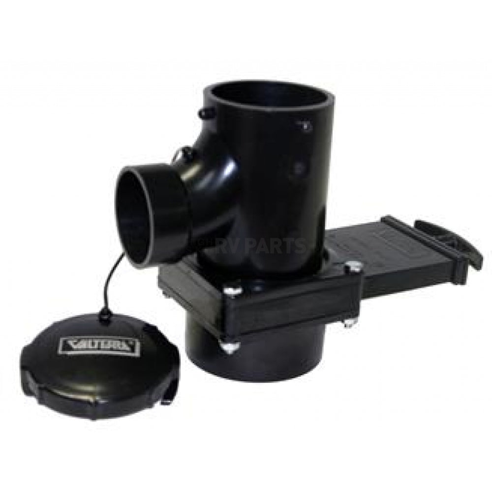 SAN TEE ROTATING VALVE 3IN HUB X 2IN HUB X 3IN BAYONET CAP