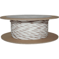 NAMZ OEM Color Primary Wire 100ft. Spool 18g - White/Brown Stripe