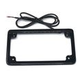 Letric Lighting License Plate Frame Including Tag Mounting Hardware & 30in Jacketed Wire - Black