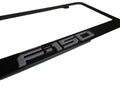 F150 MONOCHROMATIC BLACK BADGE LICENSE PLATE FRAME