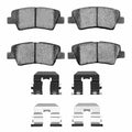R1 09-17 Kia Sonata Hybrid Rear Ceramic Brake Pads and Hardware Kit