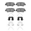 R1 11-25 Kia Rio5 Rear Semi Met Brake Pads and Hardware Kit