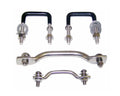 Chrome Tow Hook Kit for 1955-86 Jeep CJ-5, CJ-6, CJ-7, CJ-8 w/Hardware RT Off Road