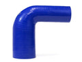 HPS Performance 1/2 - 1 ID High Temp 4-ply Reinforced Silicone 90 Degree Elbow Reducer Hose Blue (13mm - 25mm ID)