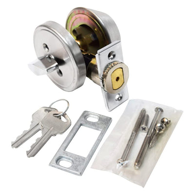 DOOR DEADBOLT SINGLE CYLINDER 1IN THROW CLAM SHELL