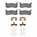 R1 94-03 Mercury Tracer Rear Semi Met Brake Pads and Hardware Kit