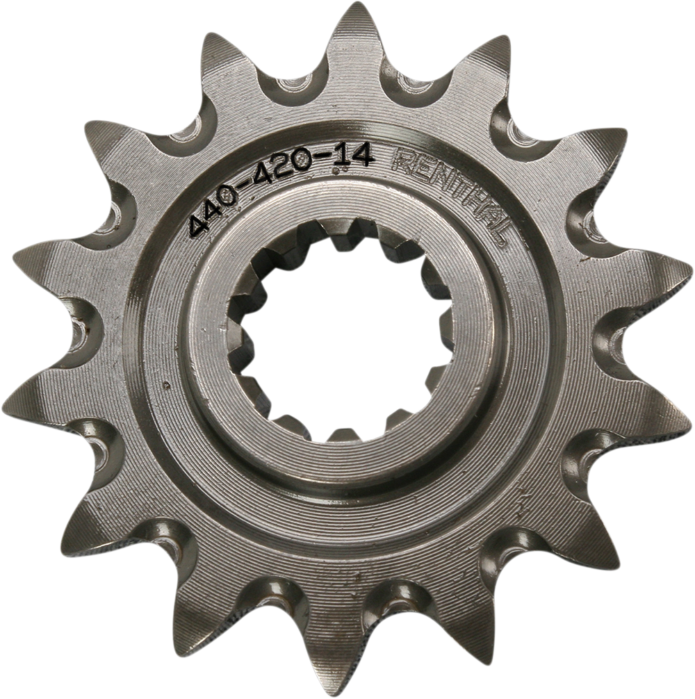Renthal 09-12 KTM 65 SX Front Grooved Sprocket - 420-14 Teeth