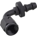 Fragola -4AN Push-Lite End 90 Degree - Black