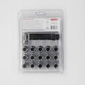 Raceline Spline Lug Nut Kit with Spline Key 12 x 1.25 - 16 Pack - Chrome