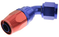 12 60 DEGREE FEMALE ALUMINUM HOSE END RED&BLUE