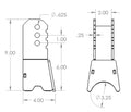 CENTERED AXLE PANHARD BRACKET
