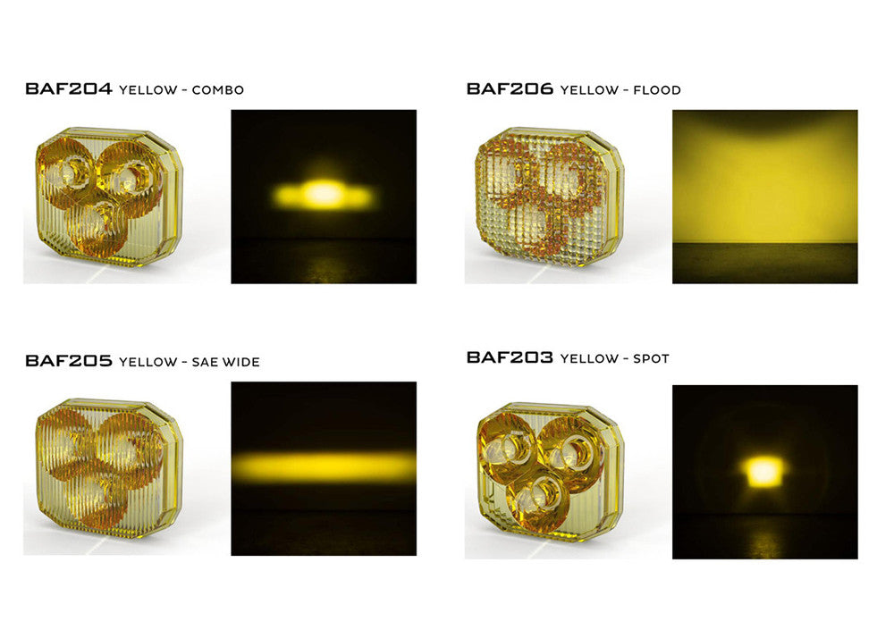 Morimoto 4Banger Replacement Lens (Yellow / Flood)