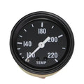 Temperature Gauge Black Face w/White Pointer 100-220 Temp 1948-1949 CJ2A 1948-1953 CJ3A And 1953-1967 CJ3B (2 OMIX