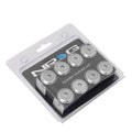 NRG Fender Washer Kit w/Color Matched M8 Bolt Rivets For Plastic (Silver) - Set of 8