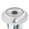NRG Fender Washer Kit w/Color Matched M8 Bolt Rivets For Plastic (Silver) - Set of 8