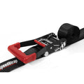 SpeedStrap 2In x 10Ft Ratchet Tie Down w/ Twisted Snap Hooks & Axle Strap Combo - Black
