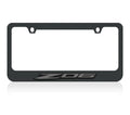 2023 CORVETTE C8 Z06 DARK LOGO (INC 73012B) BLACK LICENSE PLATE FRAME