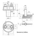 WATERRESISTANT MASTER SWITCH KIT 2 1/4IN DIAMETERW/2 KEYS & COVER