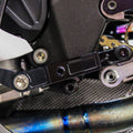 Vortex Racing Rearsets Replacement Heel Guard-Shift Bracket- Black