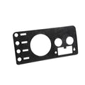 Dash Overlay Panel for 76-86 CJ-5, CJ-7, CJ-8, Black Textured, w/ Radio Opening Crown Automotive