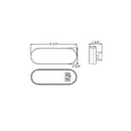 LED BACKUP GLOLT; OVAL; PL3; CLEAR;