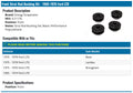 Energy Suspension 72-78 Ford Crown Vic/72-79 Thunderbird Black Front Strut Rod Bushing Set
