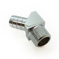 Aluminum 45 Degree Fitti ng 1/2In NPT 5/8In Barbs