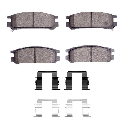R1 90-94 Subaru Legacy Rear Ceramic Pads & Hardware Kit
