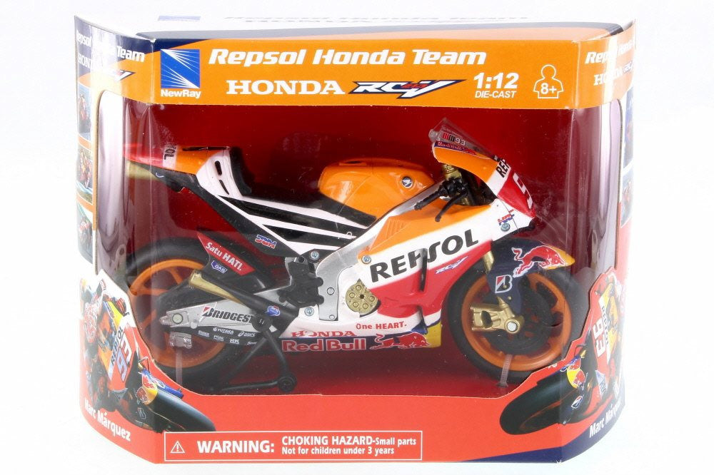 New Ray Toys Honda Repsol Team RC213V Orange (Marc Marquez)/ Scale 1:12