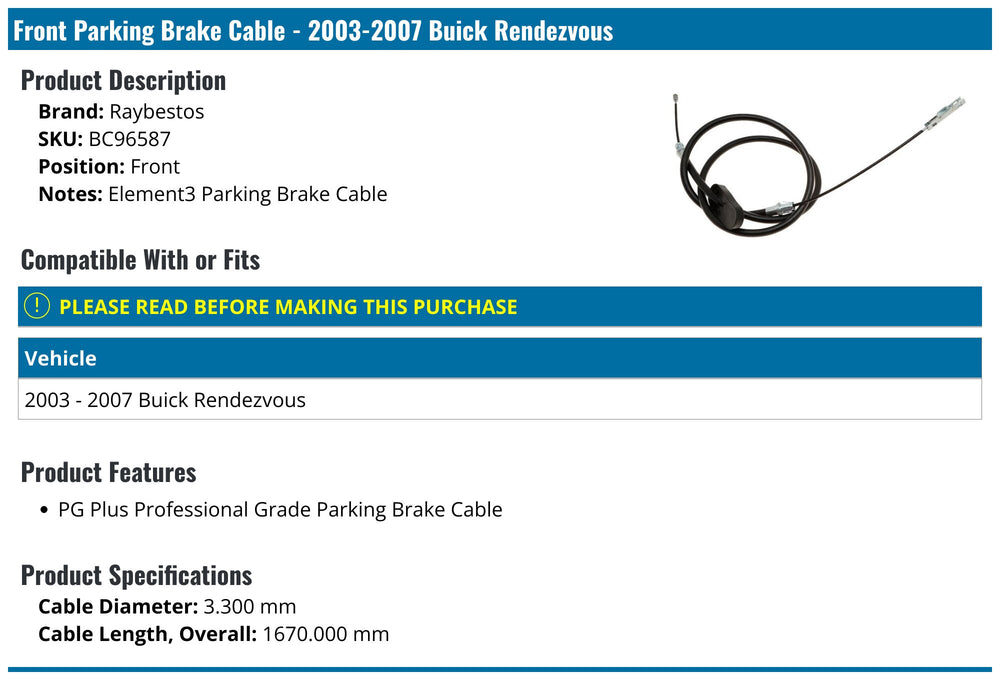 BRAKE CABLE