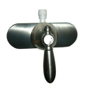 4IN SINGLE LEVER SHOWER VALVE W/ DECORATIVE LEVER HDL & VAC BRK BRUSHED NICKEL FINISH