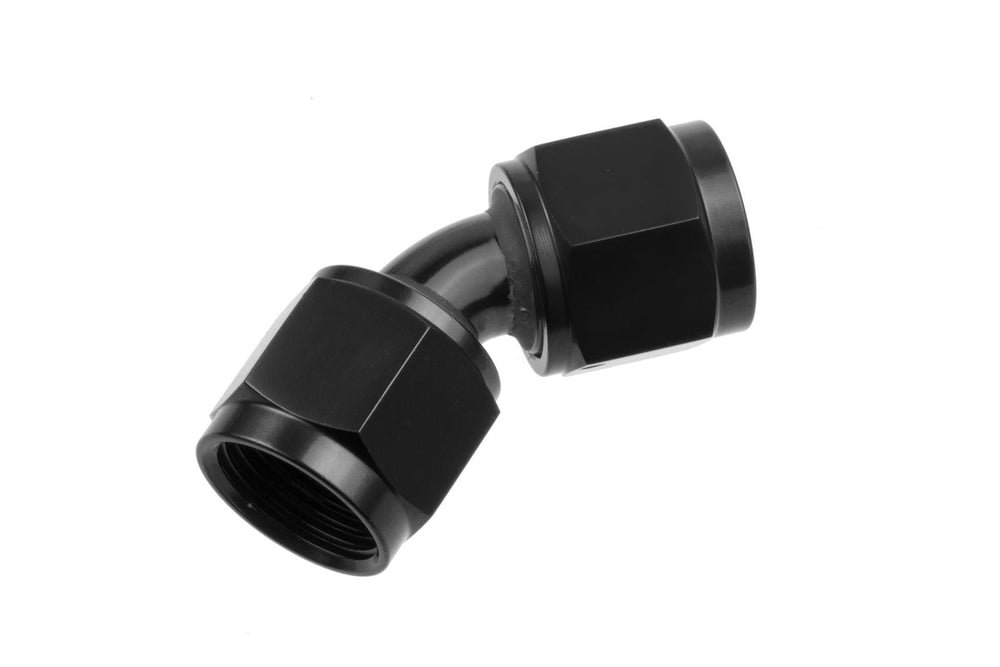 16 AN FEMALE TO16 AN FEMALE SWIVEL COUPLER45 DEGREEBLACK
