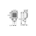 LED MINI REC TRACT 3 LED STL MNT; 1