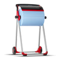 W1 INDUSTRIAL FLOOR PAPER TOWEL ROLL STAND DISPENSER METAL RED