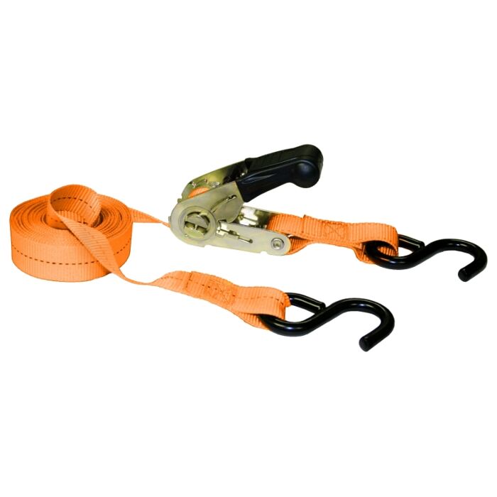15FT X 1IN PADDED RATCHET 500 LBS. WLL (1500 LBS. BREAK STRENGTH) 4 PACK