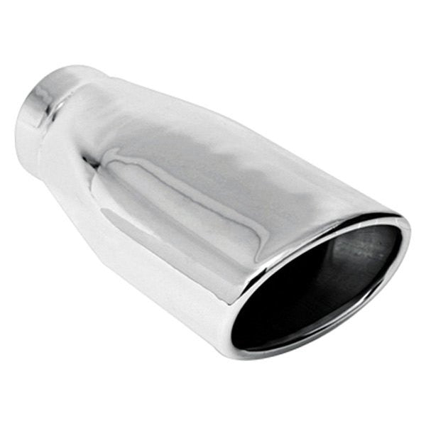DOUBLE WALL OVAL ROUND TIP SS EXHAUST TIP 2.50IN ID / 4.50INX3.25IN OD