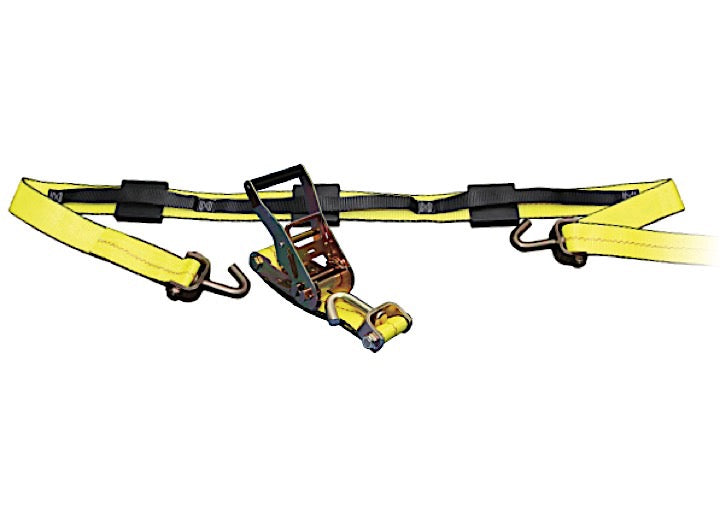 CARGO CONTROL TIRE STRAP W RATCHET JHOOK ENDS FOR 15IN TIRE