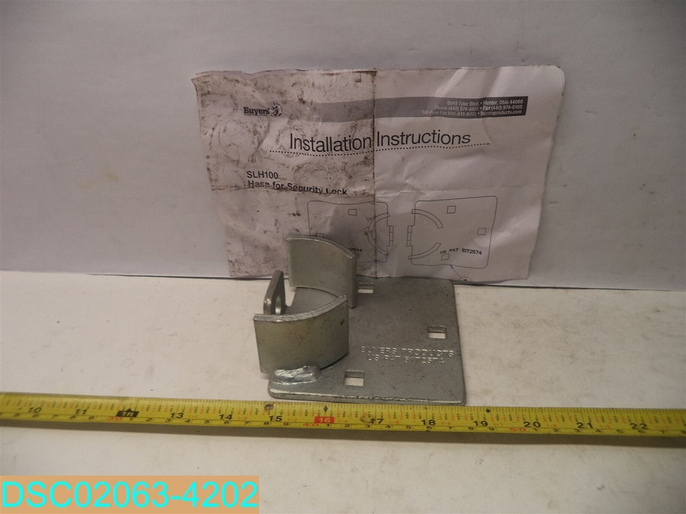 SECURITY LOCK HASPHD W/CYLINDER SHIELD