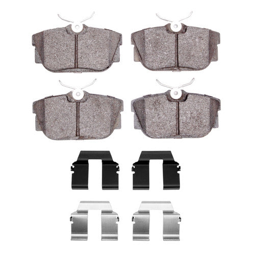R1 99-08 Volkswagen Cabrio Rear Semi Met Brake Pads and Hardware Kit
