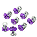 NRG Fender Washer Kit w/Color Matched M8 Bolt Rivets For Plastic (Purple) - Set of 8
